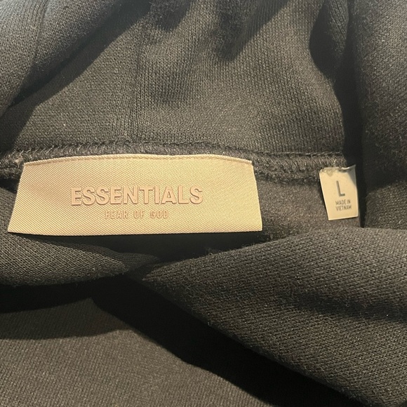 Essentials Fear of God Stretch Limo Black Hoodie and Sweatpants Set - Picture 11 of 16